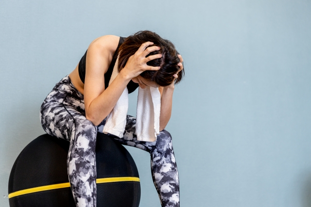 運動で悩む女性