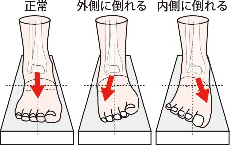 足首の角度