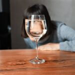 グラスに写った錯覚
