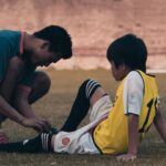 怪我をした少年
